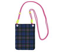 HGFVY Blue And Green Scottish Tartan Printing Small Phone Crossbody Shoulder Holsters Bag.Fits All Cell Phones.Use For Running.Walking.Biking, Fuchusia, One Size