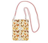 HGFVY Brood Of Chickens Printing Small Phone Crossbody Shoulder Holsters Bag.Fits All Cell Phones.Use For Running.Walking.Biking, Pink, One Size