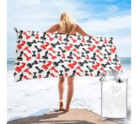 HGFVY Chess Pattern Microfiber Towel Travel,Gym,Camping Towel.Quick Dry Super Absorbent Lightweight