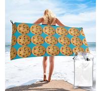 HGFVY Chocolate Cookie Microfiber Towel Travel,Gym,Camping Towel.Quick Dry Super Absorbent Lightweight