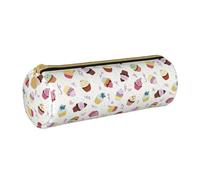 HGFVY Delicious Cupcakes Pvc Pencil Case,Small Pen Pouch,Fashion Aesthetic Cases,For Pens,Pencils,And Accessories