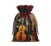 HGFVY Electric Guitar 1pcs Drawstring Tote Bag 4.7 X 6.9in For Christmas Gifting And Storage And With Kraft Gift Tags