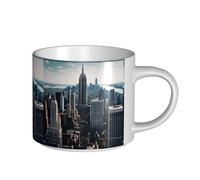 HGFVY Empire State Building Printing Large-Capacity Ceramic Mugs Versatile Cups For Coffee Tea Easy To Hold Perfect For Workspaces
