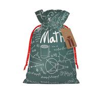 HGFVY Formulas Shapes Theory Math Lesson Word 1pcs Drawstring Tote Bag 4.7 X 6.9in For Christmas Gifting And Storage And With Kraft Gift Tags
