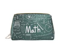 HGFVY Formulas Shapes Theory Math Lesson Word Toiletry Pouch, Travel-Friendly Makeup Organizer For Makeup Brushes, Lipsticks, White, One Size