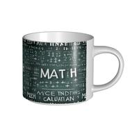 HGFVY Formulas Shapes Theory Math Printing Large-Capacity Ceramic Mugs Versatile Cups For Coffee Tea Easy To Hold Perfect For Workspaces