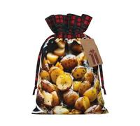 HGFVY Garden Potatoes 1pcs Drawstring Tote Bag 4.7 X 6.9in For Christmas Gifting And Storage And With Kraft Gift Tags