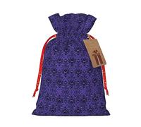 HGFVY Haunted Mansion 1pcs Drawstring Tote Bag 4.7 X 6.9in For Christmas Gifting And Storage And With Kraft Gift Tags