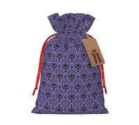 HGFVY Haunted Mansion 1pcs Drawstring Tote Bag 4.7 X 6.9in For Christmas Gifting And Storage And With Kraft Gift Tags