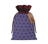 HGFVY Haunted Mansion 1pcs Drawstring Tote Bag 4.7 X 6.9in For Christmas Gifting And Storage And With Kraft Gift Tags