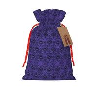 HGFVY Haunted Mansion 1pcs Drawstring Tote Bag 8.3x11.8in For Christmas Gifting And Storage And With Kraft Gift Tags