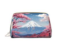 HGFVY Japan Mount Fuji Landscape Toiletry Pouch, Travel-Friendly Makeup Organizer For Makeup Brushes, Lipsticks, White, One Size