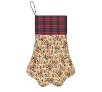 HGFVY Labrador Retriever Dogs 1 Pieces Christmas Stockings Pet Paw Pattern Stockings for Pet and Christmas Decoration Gift