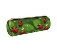 HGFVY Leaves And Ladybugs Pvc Pencil Case,Small Pen Pouch,Fashion Aesthetic Cases,For Pens,Pencils,And Accessories