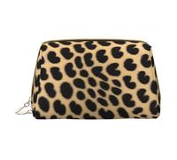 HGFVY Leopard Animal Print Toiletry Pouch, Travel-Friendly Makeup Organizer For Makeup Brushes, Lipsticks, White, One Size