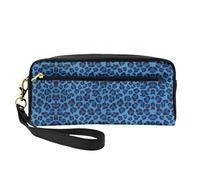 HGFVY Leopard Skin Animal Makeup Bag,Small Travel Makeup Organizer Bag For Women Double Layer Portable Makeup Bags, Black, One Size