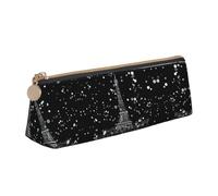 HGFVY Night Paris Eiffel Tower Fashion Multifunctional Portable Leather Pencil Case With Large Storage Capacity Pencil Pouch