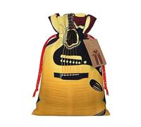 HGFVY Note Guitar 1pcs Drawstring Tote Bag 8.3x11.8in For Christmas Gifting And Storage And With Kraft Gift Tags