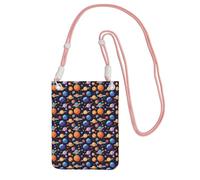 HGFVY Planet Pattern Printing Small Phone Crossbody Shoulder Holsters Bag.Fits All Cell Phones.Use For Running.Walking.Biking, Pink, One Size