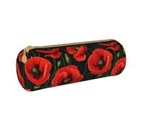 HGFVY Poppy Flowers Pvc Pencil Case,Small Pen Pouch,Fashion Aesthetic Cases,For Pens,Pencils,And Accessories
