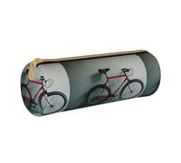 HGFVY Retro Bicycle Pattern Pvc Pencil Case,Small Pen Pouch,Fashion Aesthetic Cases,For Pens,Pencils,And Accessories