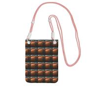 HGFVY Sand Dunes Printing Small Phone Crossbody Shoulder Holsters Bag.Fits All Cell Phones.Use For Running.Walking.Biking, Pink, One Size