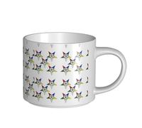 HGFVY Stars Eastern Stars Printing Large-Capacity Ceramic Mugs Versatile Cups For Coffee Tea Easy To Hold Perfect For Workspaces