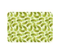 HGFVY Sushi Dill Pickles Printing Bath Mat Diatomaceous Earth Mat Non-Slip Shower Mat for Kitchen Bathroom Floor,Easy to Clean