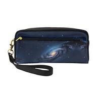 HGFVY Universe Milky Way Galaxy Makeup Bag,Small Travel Makeup Organizer Bag For Women Double Layer Portable Makeup Bags, Black, One Size