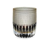 HGFYE Whiskey Glass Art Deco-Inspired Crystal - Hand-Cut Starburst Pattern Tumblers, Heavy Base Lead-Free Barware for Whisky, Spirits, Cocktails, Luxury Boxed Drinkware for Bar Collectors Men Women