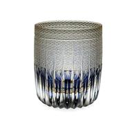 HGFYE Whiskey Glass Art Deco-Inspired Crystal - Hand-Cut Starburst Pattern Tumblers, Heavy Base Lead-Free Barware for Whisky, Spirits, Cocktails, Luxury Boxed Drinkware for Bar Collectors Men Women