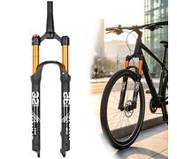 Hggdsac 100mm Travel Double Air Chamber Fork Bicycle Shock Absorber Air Fork, 9 * 102mm QR, Front Rebound Adjustment for Ebike Snow Beach Mountain Bike