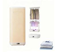 Hggdsac Portable drying cabinet, automatic drying and folding machine, Intelligent Timing, Dry Clothes, UV sterilization, 360° Circulating Heat Flow, for Home Dorm Travel, With Remote Control