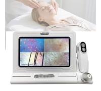 Hggdsac Skin Hair Analyzer, Skin Diagnosis Hair Analyzer, for Medical Diagnosis, with 50x/200x DualHeads, High-Resolution Imaging Device, for Home Salon Use, No APP Needed