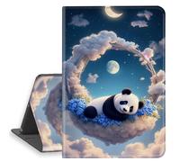 HGGJFLYX Case for iPad 10.2 inch 2021/2020/2019, PU Leather Folio Cover with Auto Sleep/Wake, Multi-Angle Stand Protective Cover 10.2" for iPad 7th/8th/9th Generation,Cloud - Bed Panda