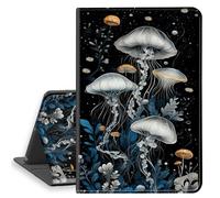 HGGJFLYX Case for iPad mini 7 2024/iPad Mini 6 2021, PU Leather Folio Cover with Auto Sleep/Wake, Multi-Angle Stand Protective Cover 8.3" for iPad A17 Pro 2024,Mystic Jellyfish