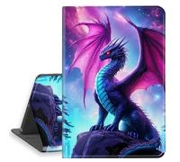 HGGJFLYX Case for iPad Pro 11 Inch 2022/2021/2020/2025,PU Leather Folio Cover with Auto Sleep/Wake,Multi-Angle Stand Cover for iPad Air 5th 2022/iPad 4th 2020 10.9 Inch,Dragon Under Starry Sky