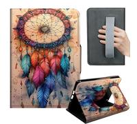 HGGJFLYX Case for Kindle Fire Max 11 2023,360 Degree Rotating Multi-Angle Viewing Stand,Hand Strap,PU Leather Tablet Cover for Kindle Fire Max 11 2023,Auto Sleep/Wake,Vintage Dream Catcher
