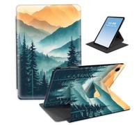 HGGJFLYX Case for Samsung Galaxy Tab A9 Tablet,360 Degree Rotating Multi-Angle Viewing Stand Fold Leather Tablet Cover 8.7" for Samsung Galaxy Tab A9,Auto Sleep/Wake,Misty Mountain Sunrise