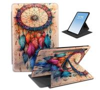 HGGJFLYX Case for Samsung Galaxy Tab S9 2023 Tablet,360 Degree Rotating Multi-Angle Viewing Stand Fold Tablet Cover for Samsung Tab S9/S9 FE/S10 FE,Auto Sleep/Wake,Vintage Dream Catcher