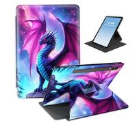 HGGJFLYX Case for Samsung Galaxy Tab S9/S10/S8 Ultra Tablet,360 Degree Rotating Multi-Angle Viewing Stand Fold Dragon Under Starry Sky Tablet Cover for Samsung Tab S9/S10/S8 Ultra,Auto Sleep/Wake