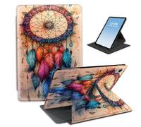 HGGJFLYX for iPad 8th/6th/5th Generation 9.7-Inch 2018/2017,360 Degree Rotating Multi-Angle Viewing Stand Leather Cover 9.7" for iPad 2018 2017,Auto Sleep/Wake,Vintage Dream Catcher