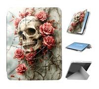 HGGJFLYX for iPad Air 13 2024 Case with Pencil Holder, Foldable Y-Shaped Protective Cover, Stylish Clear Multi-Angle Viewing & Auto Sleep/Wake Tablet Case, Red Fox Snow Sunset