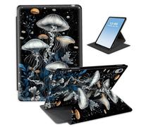 HGGJFLYX for iPad Air 13 Inch Case M3(2025)/M2(2024),360 Degree Rotating Multi-Angle Viewing Stand Cover 12.9" for iPad Pro 2022/2021/2020,Auto Sleep/Wake,Mystic Jellyfish
