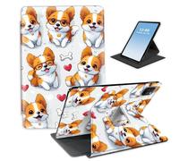 HGGJFLYX for iPad Air 13 Inch Case M3(2025)/M2(2024),360 Degree Rotating Multi-Angle Viewing Stand Cover for iPad Air 13 Inch 2024/2025/2026,Auto Sleep/Wake,Cute Corgi Puppies