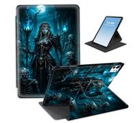 HGGJFLYX for iPad Pro 11 2024 2025 2026 Tablet Case Rotating Stand | 360 Rotating Multi-Angle Viewing Stand Cover for iPad Pro 11 2024 2025 2026,Auto Sleep/Wake,Teal Gothic Sorcerer