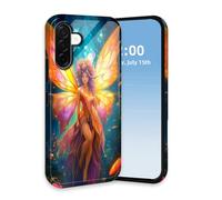 HGGJFLYX for Samsung Galaxy A17 Case, Dual Layer Shockproof Phone Case,Hard PC & Silicone Heavy Duty Full-Body Protective Bumper,Forest Fairy with Wings Slim Glossy Phone Cover for Galaxy A17