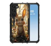 HGGJFLYX for Samsung Galaxy A55 Case, Lightweight Slim Shockproof Four Corner Phone Case with Soft TPU & Hard PC, Full-Body Protective Phone Cover for A55, Cute Bunny