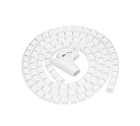 Hggzeg 5M Spiral Wrap Cable Tube Cutable Flexible Cable(20 mm,White)