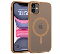 HGH Magnetic Case for iPhone 11 6.1 Inch for MagSafe Wireless Charging Compatible Translucent Matte for iphone 11 Case Thin Shockproof Case Camera protect for iPhone 11 Phone Case - Coffee